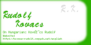 rudolf kovacs business card